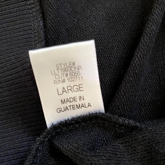 Harlowe & Graham Organza Puff Sleeve Sweatshirt Black Sz L Whimsigoth Romantic‎ - Picture 5 of 8